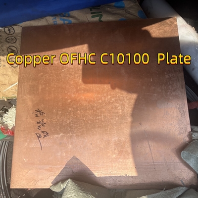 OFHC C10100 Placa de cobre de alta conductividad libre de oxígeno 20*600*600 mm