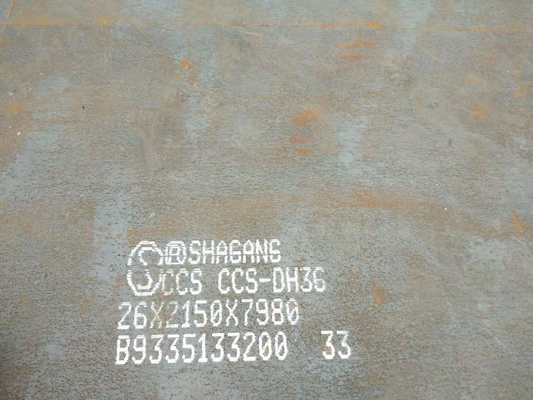 Placa de acero ASTM A131 GR Dh36 de la construcción naval de LR DH36 de la placa de acero de la nave de CCS DH36